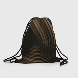 Рюкзак-мешок Тёмное-золотые пластины во тьме, цвет: 3D-принт