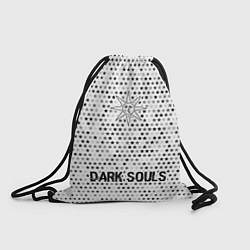 Рюкзак-мешок Dark Souls glitch на светлом фоне: символ, надпись, цвет: 3D-принт