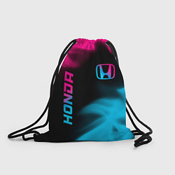 Рюкзак-мешок Honda - neon gradient: надпись, символ, цвет: 3D-принт