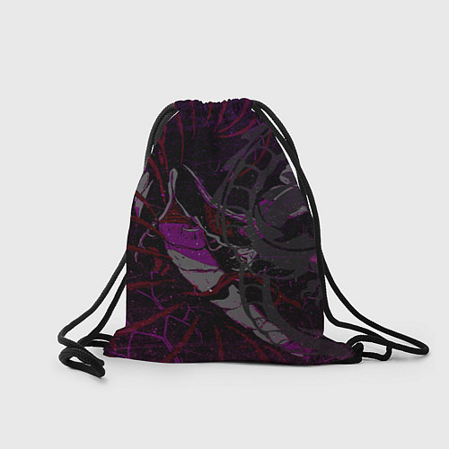 Мешок для обуви Неоновый дракон purple dragon / 3D-принт – фото 2