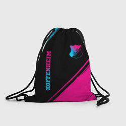 Рюкзак-мешок Hoffenheim - neon gradient: надпись, символ, цвет: 3D-принт