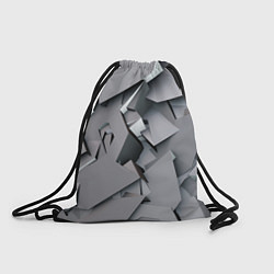 Рюкзак-мешок Металлическая хаотичная броня, цвет: 3D-принт