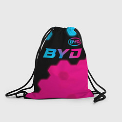 Мешок для обуви BYD - neon gradient: символ сверху