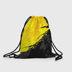 Рюкзак-мешок Black and yellow, цвет: 3D-принт