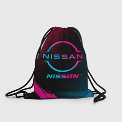 Рюкзак-мешок Nissan - neon gradient, цвет: 3D-принт