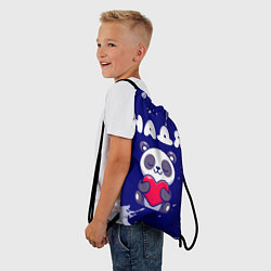 Рюкзак-мешок Надя панда с сердечком, цвет: 3D-принт — фото 2