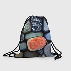 Рюкзак-мешок Цветные камушки, цвет: 3D-принт