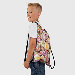 Рюкзак-мешок Море из цветов, цвет: 3D-принт — фото 2