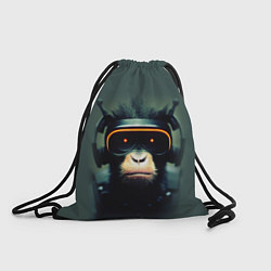 Рюкзак-мешок Кибер-обезьяна, цвет: 3D-принт