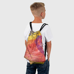 Рюкзак-мешок Абстрактные паттерны, цвет: 3D-принт — фото 2