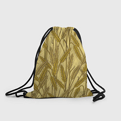 Рюкзак-мешок Винтажные колоски пшеницы, цвет: 3D-принт