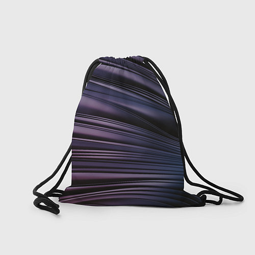 Мешок для обуви Волнообразные фиолетовые паттерны / 3D-принт – фото 2