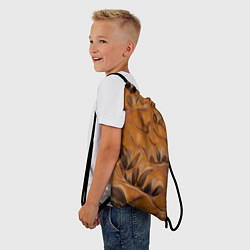 Рюкзак-мешок Шоколадная лава, цвет: 3D-принт — фото 2