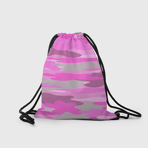 Мешок для обуви Милитари детский девчачий розовый / 3D-принт – фото 2