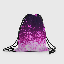 Рюкзак-мешок Розовые блёстки на тёмном фоне, цвет: 3D-принт