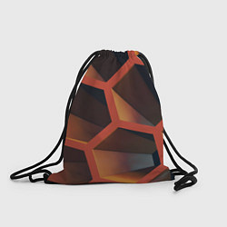 Рюкзак-мешок Абстрактные шестигранные фигуры, цвет: 3D-принт