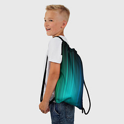 Рюкзак-мешок Радужные неоновые свечения, цвет: 3D-принт — фото 2