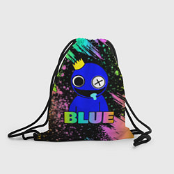 Рюкзак-мешок Rainbow Friends - Blue, цвет: 3D-принт