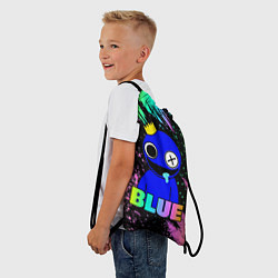 Рюкзак-мешок Rainbow Friends - Blue, цвет: 3D-принт — фото 2