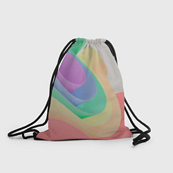 Рюкзак-мешок Волнообразные разноцветные листы, цвет: 3D-принт