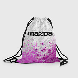 Рюкзак-мешок Mazda pro racing: символ сверху, цвет: 3D-принт