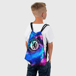 Рюкзак-мешок Chelsea неоновый космос, цвет: 3D-принт — фото 2