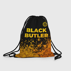 Рюкзак-мешок Black Butler - gold gradient: символ сверху, цвет: 3D-принт