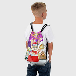 Рюкзак-мешок Зайка в подарочном мешке, цвет: 3D-принт — фото 2