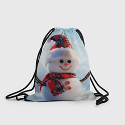 Рюкзак-мешок Снеговичёк, цвет: 3D-принт