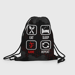 Рюкзак-мешок Eat, sleep, Doom, repeat, цвет: 3D-принт