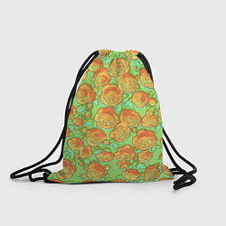 Рюкзак-мешок Яркая Чайная роза, цвет: 3D-принт