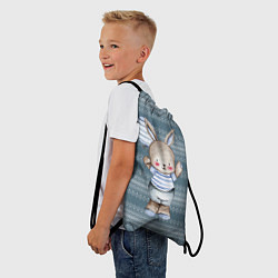 Рюкзак-мешок Зайчонок с шариком, цвет: 3D-принт — фото 2