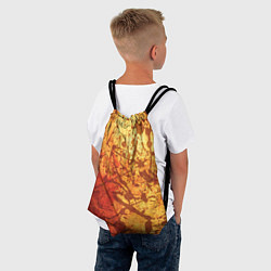 Рюкзак-мешок Текстура - Orange in dark splashes, цвет: 3D-принт — фото 2