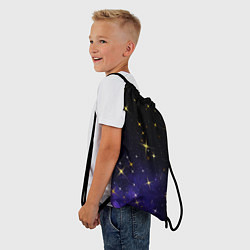 Рюкзак-мешок Сияющие звёзды вселенной, цвет: 3D-принт — фото 2