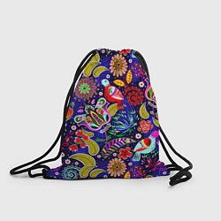 Рюкзак-мешок Multicolored floral patterns, цвет: 3D-принт