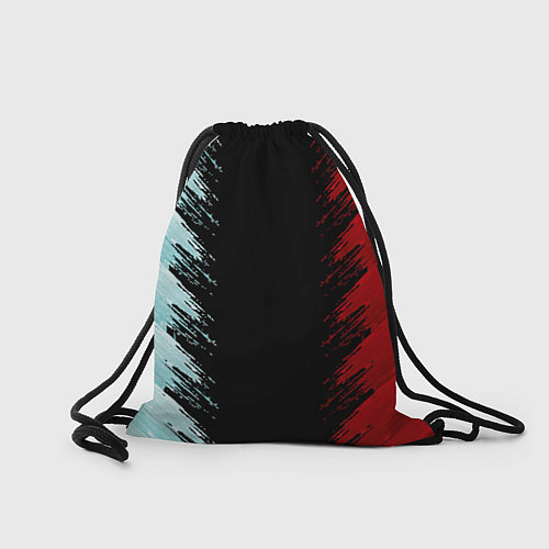 Мешок для обуви Красно-бирюзовый разрыв / 3D-принт – фото 2