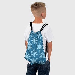 Рюкзак-мешок Blue snow, цвет: 3D-принт — фото 2