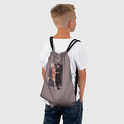 Рюкзак-мешок Уэнсдэй и Инид, цвет: 3D-принт — фото 2