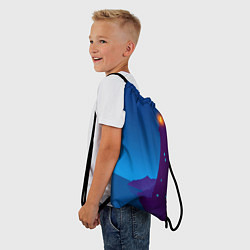 Рюкзак-мешок Маяк в ночи, цвет: 3D-принт — фото 2