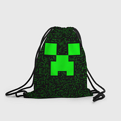 Рюкзак-мешок Minecraft green squares, цвет: 3D-принт