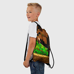Рюкзак-мешок Minecraft ферма, цвет: 3D-принт — фото 2