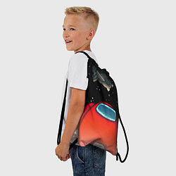 Рюкзак-мешок Красный член экипажа, цвет: 3D-принт — фото 2