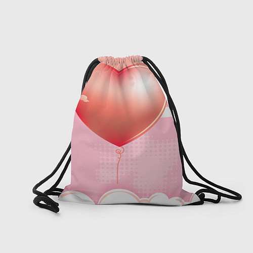 Мешок для обуви Мишка в чашке с сердечком / 3D-принт – фото 2