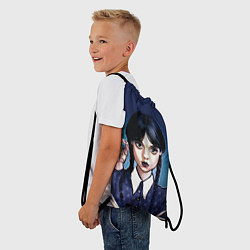 Рюкзак-мешок Дочь Аддамсов - Уэнсдэй с рукой, цвет: 3D-принт — фото 2