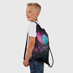 Рюкзак-мешок Микс сердец, цвет: 3D-принт — фото 2