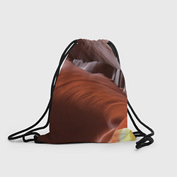Рюкзак-мешок Изогнутые натуральные стены цвета, цвет: 3D-принт