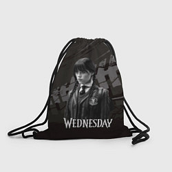 Рюкзак-мешок Wednesday black and white, цвет: 3D-принт