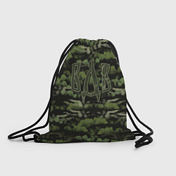 Рюкзак-мешок Пятнистый камуфляж вдв, цвет: 3D-принт