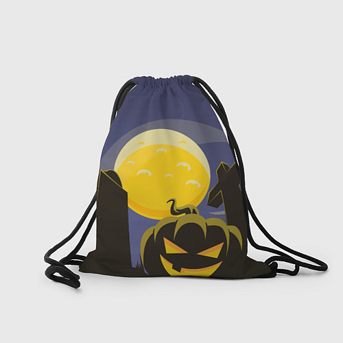 Мешок для обуви Уэнсдэй на фоне луны / 3D-принт – фото 2