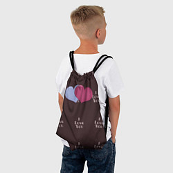 Рюкзак-мешок Two hearts, цвет: 3D-принт — фото 2